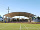 Architecture Steel Tensile Shade Structures Outdoor 50x100 M Sport Court Project Service