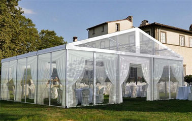 Luxury Outdoor PVC Transparent Wedding Tent , Windows Wedding Event Tent For 300 Seats