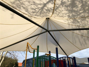 Waterproof Fabric Canopy Structures PVDF Fabric Blocks Out 100% UV Rays