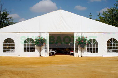 Elegant Decoration Outdoor Wedding Tent With Clear Windows Facility White Marquee