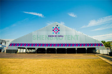 Huge Event Hall Aluminium Frame Tent For Dancing 50 Meter Span Aircraft Shape