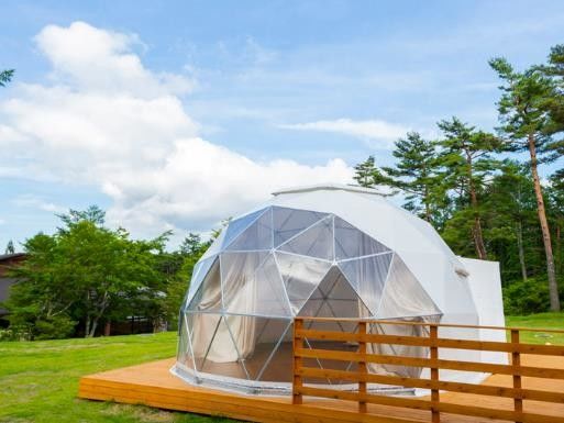 Customized Geodesic Dwell PVC Tarpaulin Glamping Dome Tent