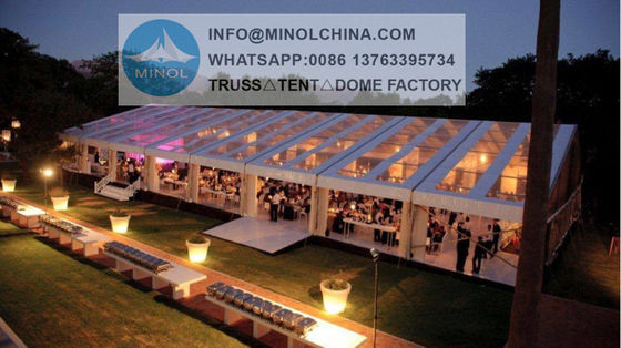650g/M2 Curved Roof Outdoor Marquee Tent Anti Rust Surface