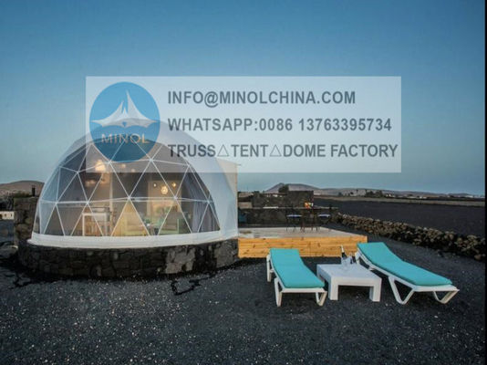 HotDIP Galvanized Geo Tent Dome With Heat Proof Aluminium Layer