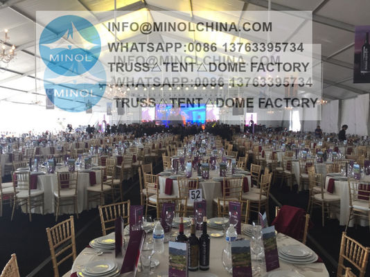 1000 Seaters 950g/Sqm Indoor Wedding Tents With Linnings
