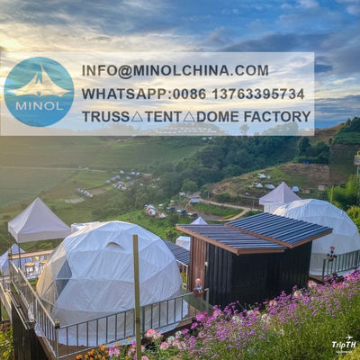 M2 Flame Retardant Geodesic Dome Tent For Winter UV resistant