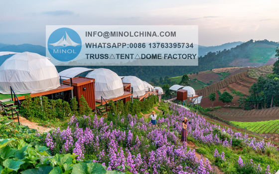Low Price 4m Outdoor Trade Event Steel Frame Dome Tents 1set