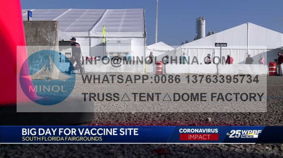 60m Span Large Scale Vaccination Tent For Coronavirus-19 Testing Site