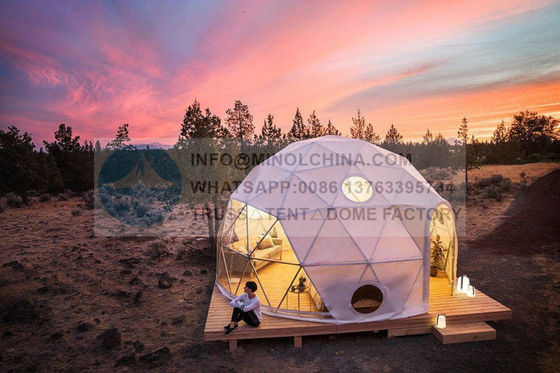 Outdoor Heat Proof Aluminium Glamping Dome Resort Eco Designs