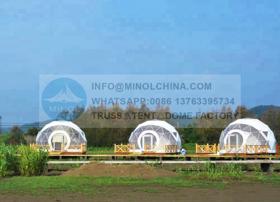 SGS Certificates EcoCamp Glamping Dome Tent Windloads 0.5kn/Sqm