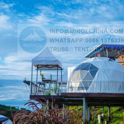 UV Resistant Star Gazing Geodesic Dome Cabin For 4 People