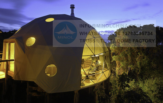 Clear Igloo Dome House Japan Glamping Geodesic Dome Tent Site