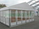 Clear Span Marquee Catering Tents With Glass Wall Aluminium Profile 4 Meter Height
