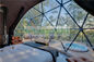 Easy Installation Glamping Dome Tents Hot Dip Galvanized Steel Tubes Structure