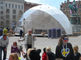 White PVC Tarpaulin Event Dome Tent With Panoramic Windows