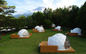 Luxury 16 Feet Diameter Glamping Dome Tent For Camping
