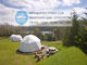 PVC Coated Portable Geodesic Dome Shelter Hot Galvanized