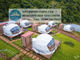 Steel Frame Waterproof Canvas Dome Tents For Camping Hotel
