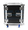 Aluminum Dj Flight Case 20.5 Deep 14U Amp Rack Flight Case With Caster Kit