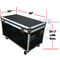 Aluminum Durable Utility Truck Pack Transport Flight Case 45 Rubber-Lined Cable Truck Road Case With Heavy Duty Caster