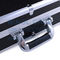 Custom Size Logo Lockable Hard Black Aluminum Violin Flight Case With Foam