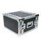 6U ATA Rack Rolling Aluminum Case 19 Wide 14 Deep By XSPRO Black