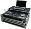 Top Load Aluminium DJ Flight Case Glide Laptop Shelf With Wheels
