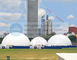 Pvc Sidewalls Heat Proof Aluminium Half Dome Tent For Exhibitions