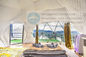 100km/H Outside Geo Glamping Dome Tent With Fireplace